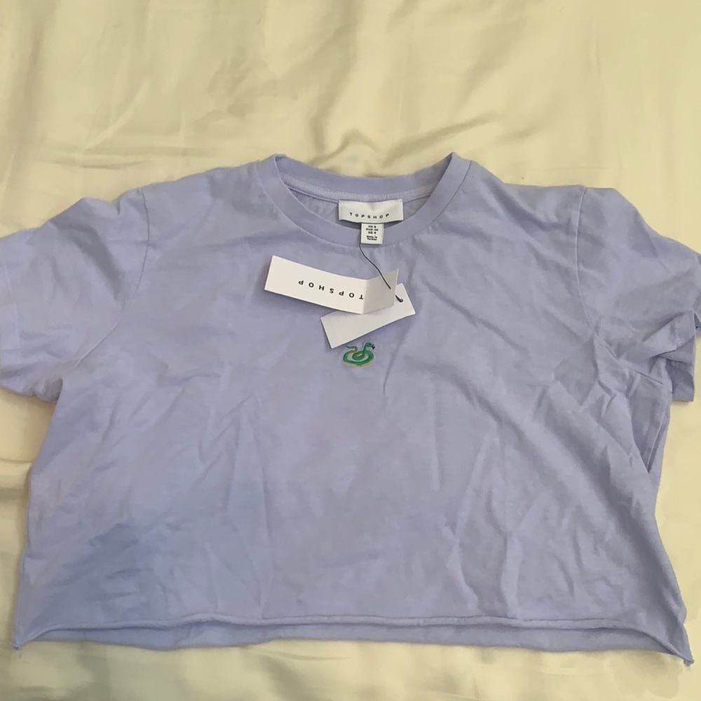 light purple crop top from Topshop.